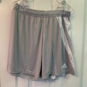 Men’s Silver Adidas Shorts - Size Large